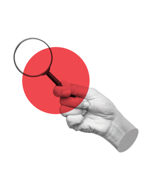 Magnifying glass - vertical